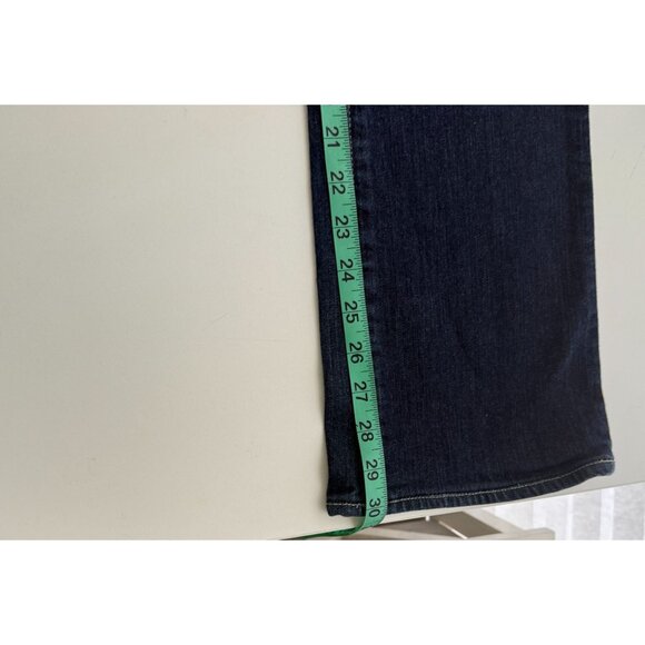 7 For All Mankind Bootcut Women Stretch Jeans Sz 30 Signature Wave Pocket Design - Picture 8 of 9